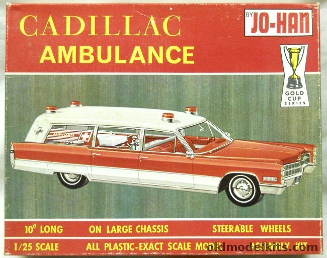 Jo-Han 1/25 Cadillac Ambulance, GC 500-200 plastic model kit